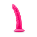 Neo Elite 7.5 in. Silicone Dual Density Dildo Neon Pink - Fantasies Boutique