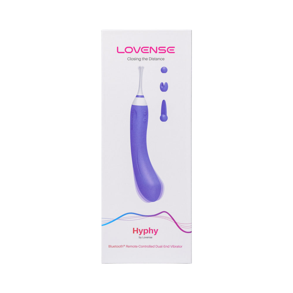 Lovense Hyphy Bluetooth Remote-Controlled Dual-End Vibrator Clitoral and G-Spot Stimulator - Fantasies Boutique