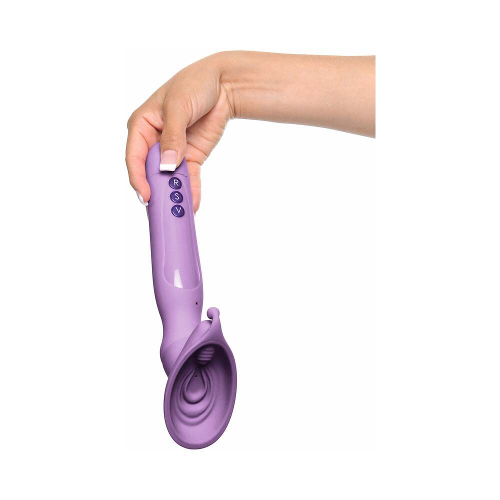 Fantasy For Her Vibrating Roto Suck-Her Silicone Vulva Pump Purple - Fantasies Boutique
