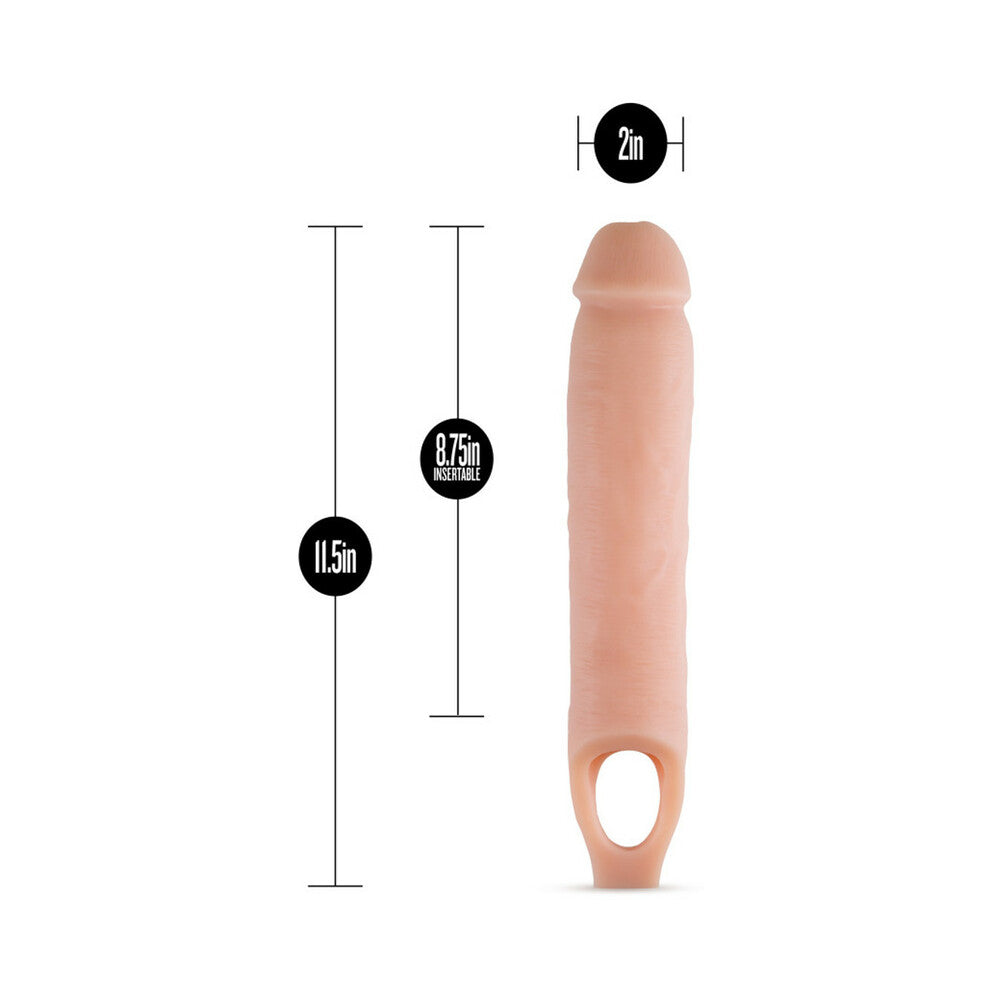 Blush Performance 11.5 in. Cock Sheath Penis Extender Sling Beige