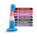 Avant Pride P2 True Blue 6 in. Silicone Dildo - Fantasies Boutique
