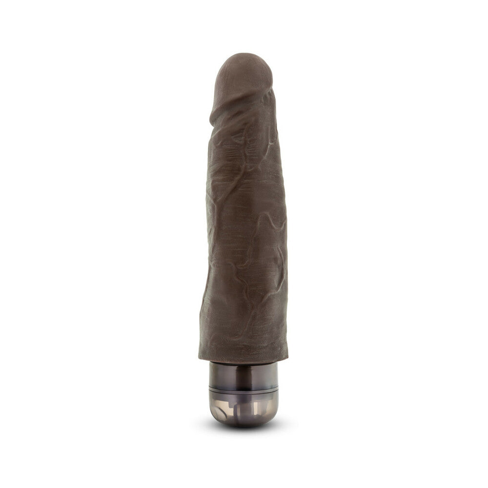 Dr. Skin Vibe 14 Realistic 8 in. Vibrating Dildo Brown - Fantasies Boutique