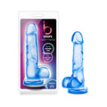 B Yours Sweet 'n Hard 4 Realistic 7 in. Dildo with Balls Blue - Fantasies Boutique
