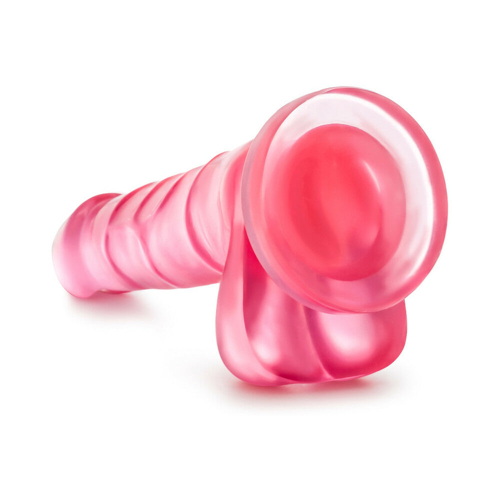B Yours Sweet 'n Hard 4 Realistic 7 in. Dildo with Balls Pink - Fantasies Boutique