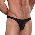 Male Power Stretch Lace Wonder Bikini Black Med - Fantasies Boutique