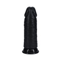 RealRock Extra Thick 8 in. Dildo Black - Fantasies Boutique
