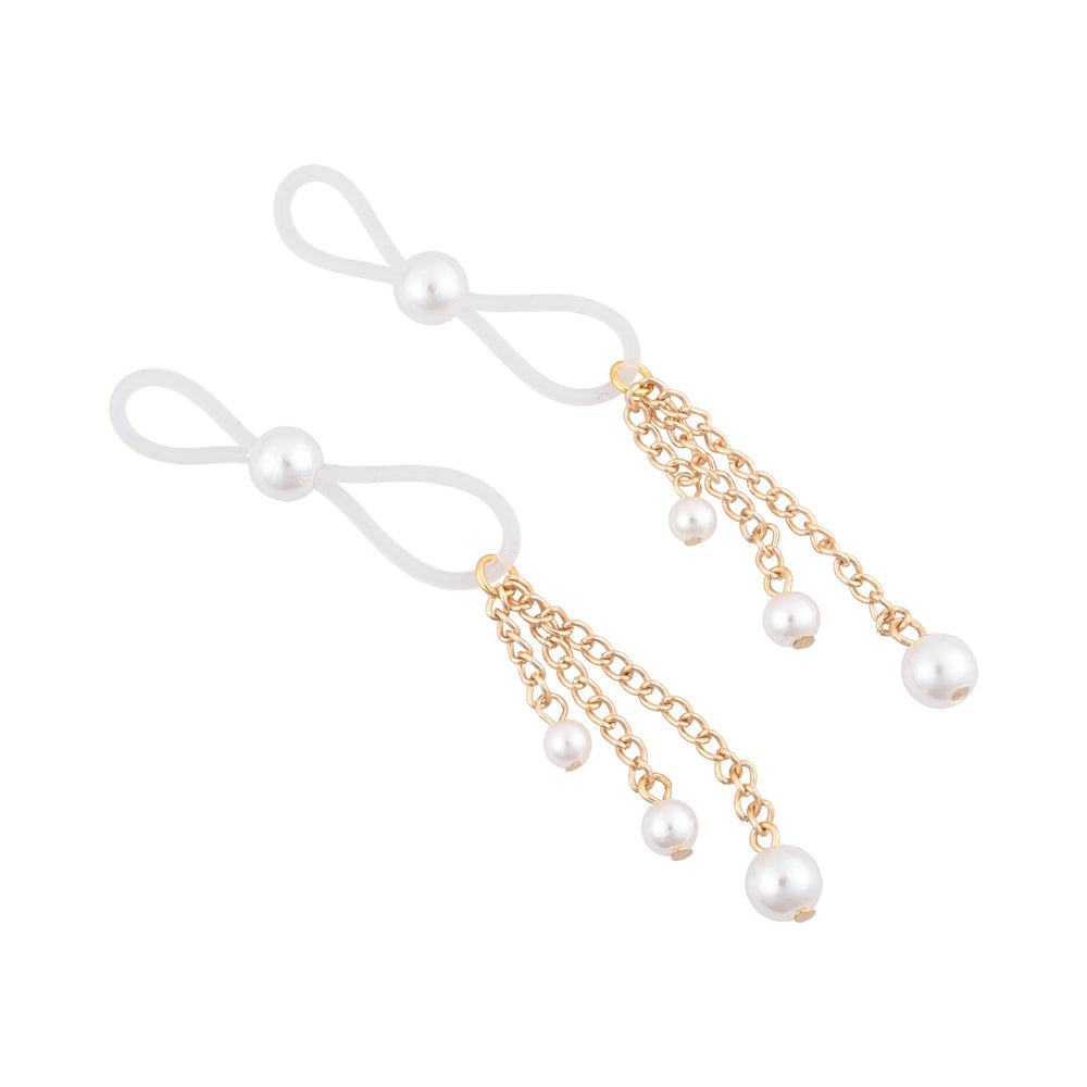 Sportsheets Sex & Mischief Pearl Nipple Ties - Fantasies Boutique