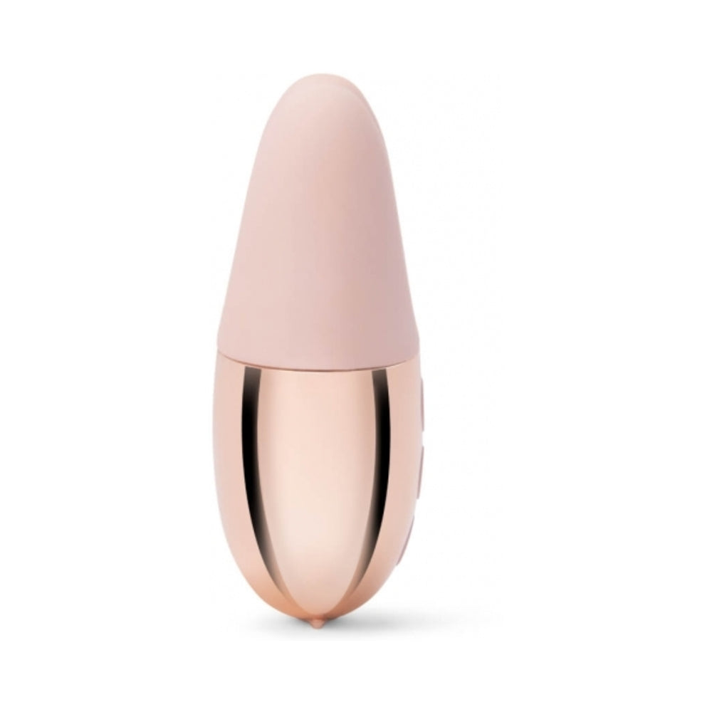 Le Wand Chrome Double Vibe Rechargeable Silicone Mini Vibrator Rose Gold - Fantasies Boutique