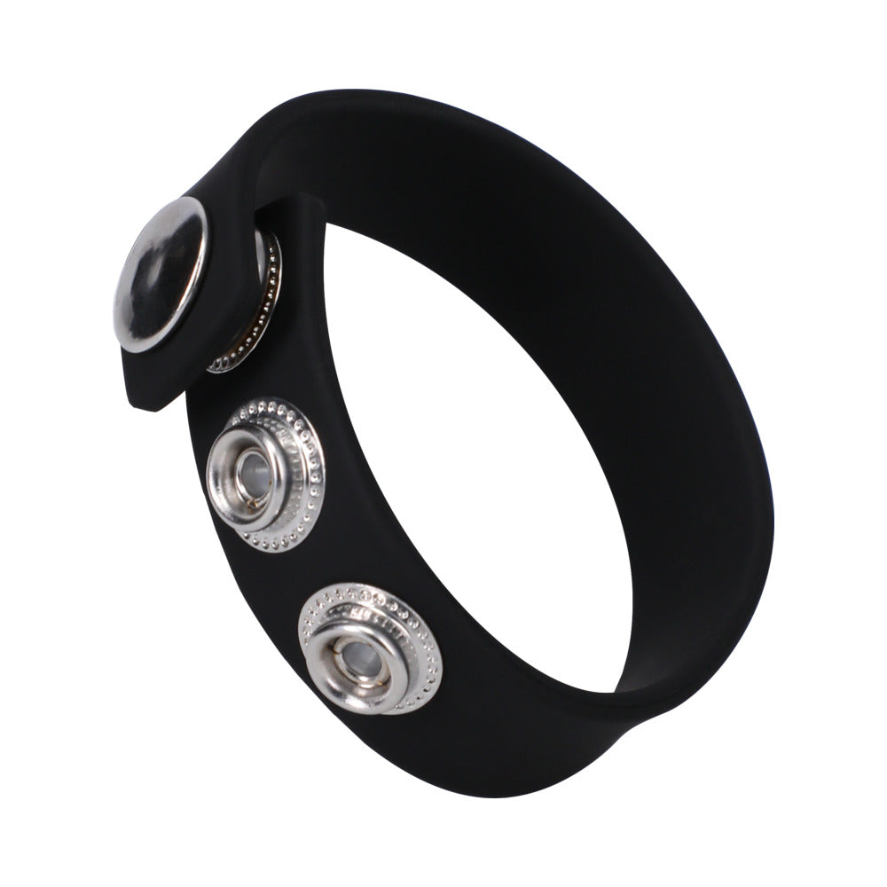 Rock Solid Silaflex 3-Snap (Adjustable) Black - Fantasies Boutique