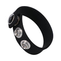 Rock Solid Silaflex 3-Snap (Adjustable) Black - Fantasies Boutique