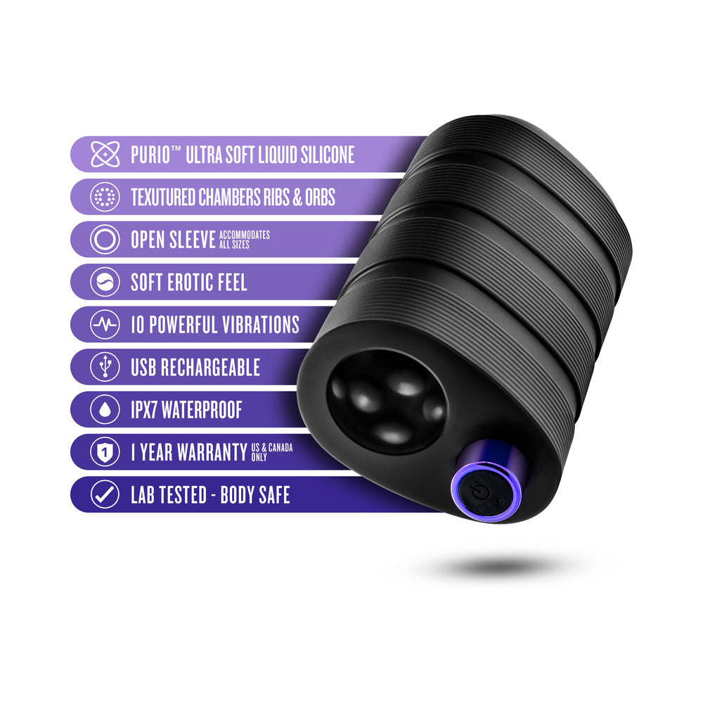 M Elite Platinum Strok Black - Fantasies Boutique