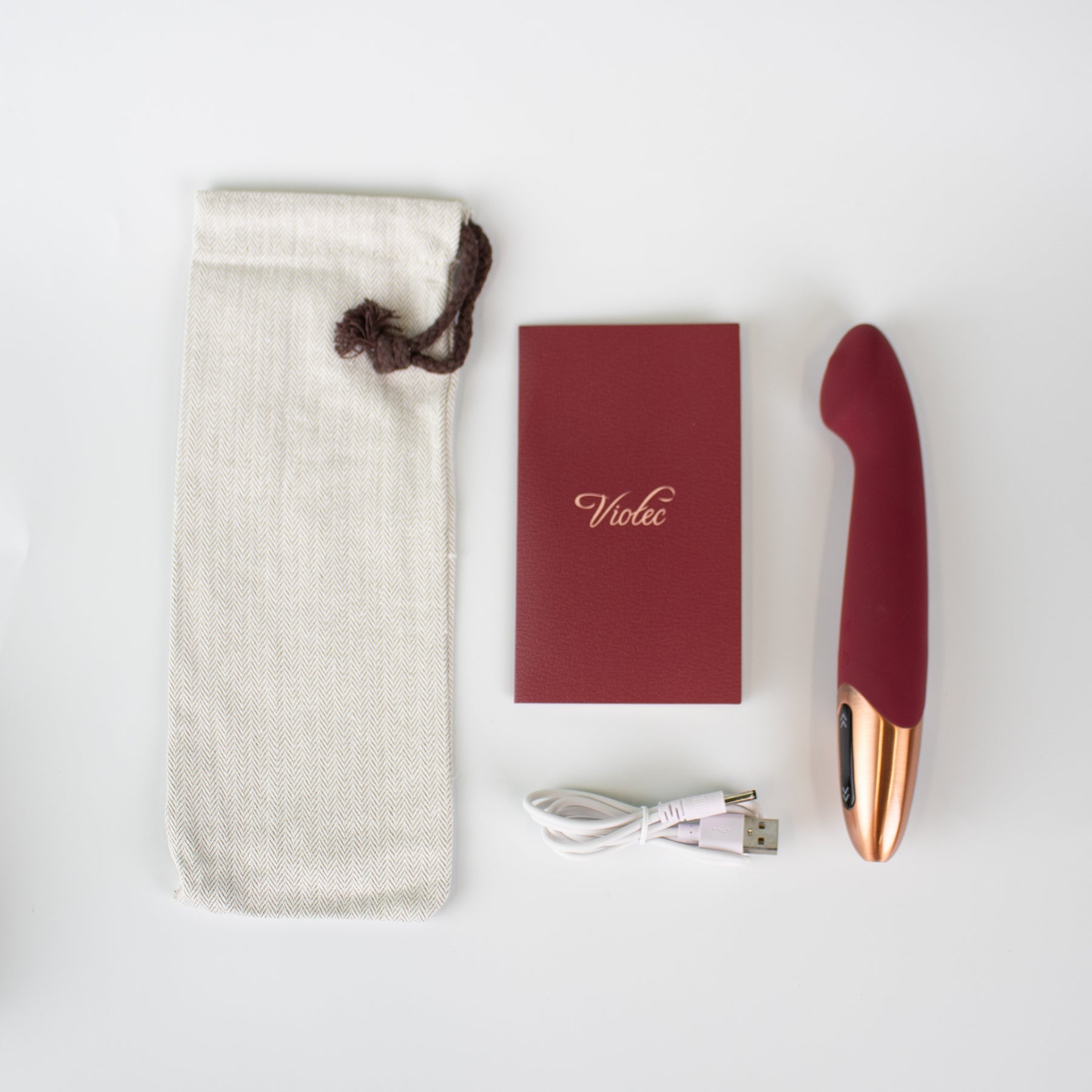 Tethys Touch Panel G-Spot Vibrator Wine Red - Fantasies Boutique