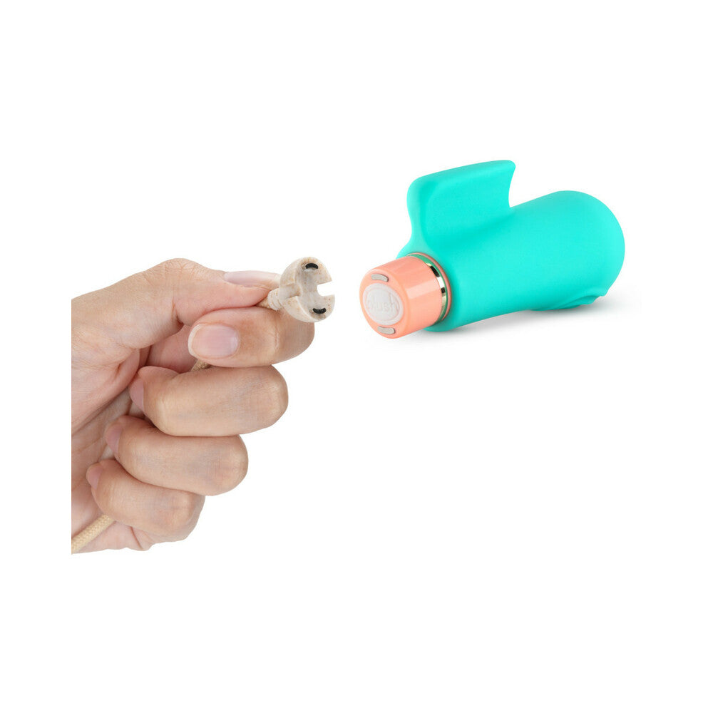Aria Sensual AF Rechargeable Silicone Mini Vibrator Teal - Fantasies Boutique