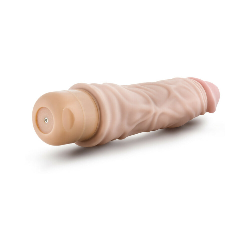 Dr. Skin Vibe 10 Realistic 8.5 in. Vibrating Dildo Beige - Fantasies Boutique