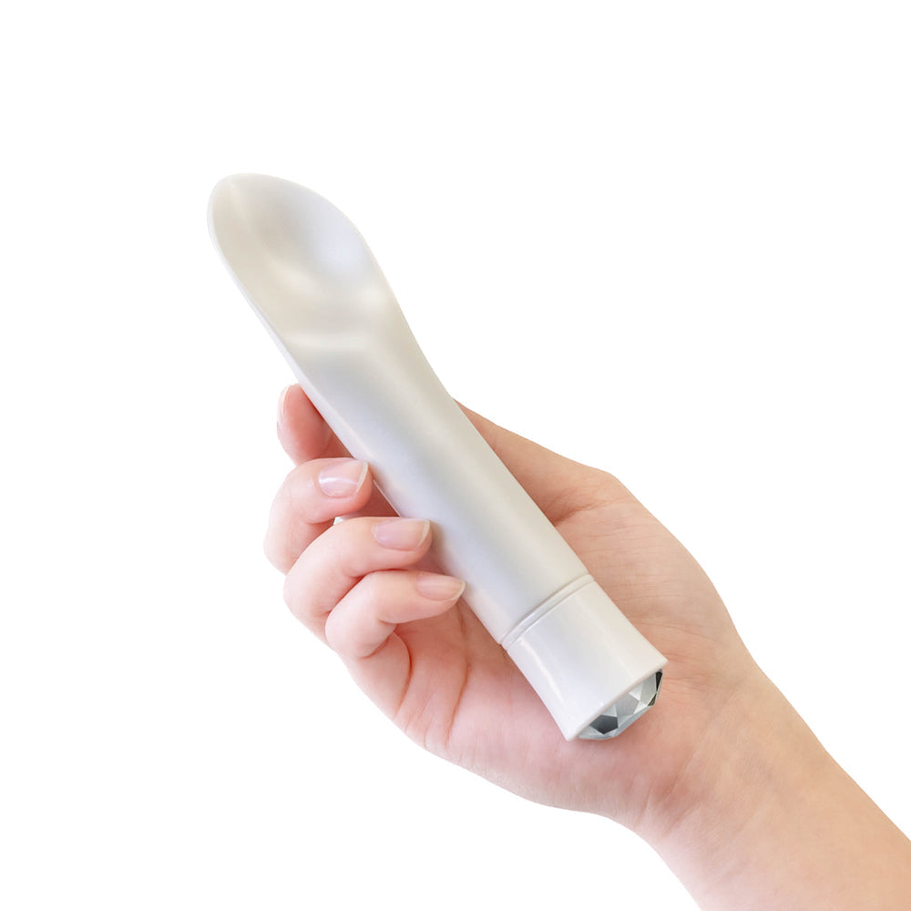 Oh My Gem Bold Rechargeable Warming Silicone Scooped Tongue Vibrator Diamond