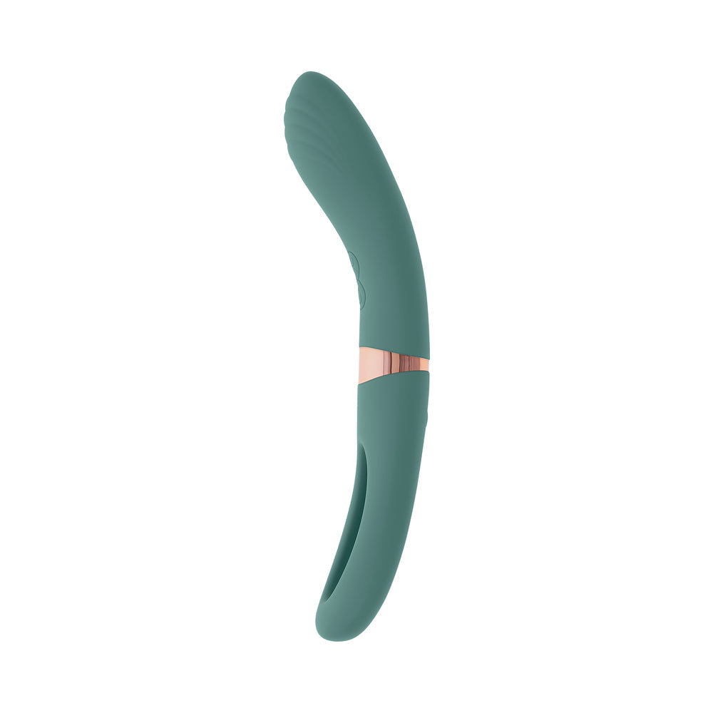 Evolved Chick Flick Rechargeable Vibrator with Flicker Silicone Mint - Fantasies Boutique