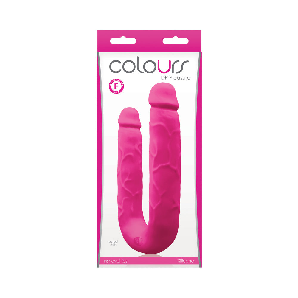 Colours DP Pleasure Dual Ended Dildo Pink - Fantasies Boutique