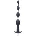 Tantus Vibrating Progressive Beads Vibrating Beaded Anal Plug Onyx