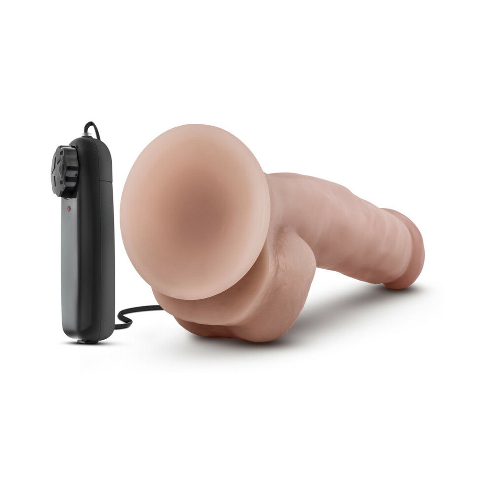 Dr. Skin Dr. Jay Realistic 8.75 in. Vibrating Dildo with Balls Beige - Fantasies Boutique