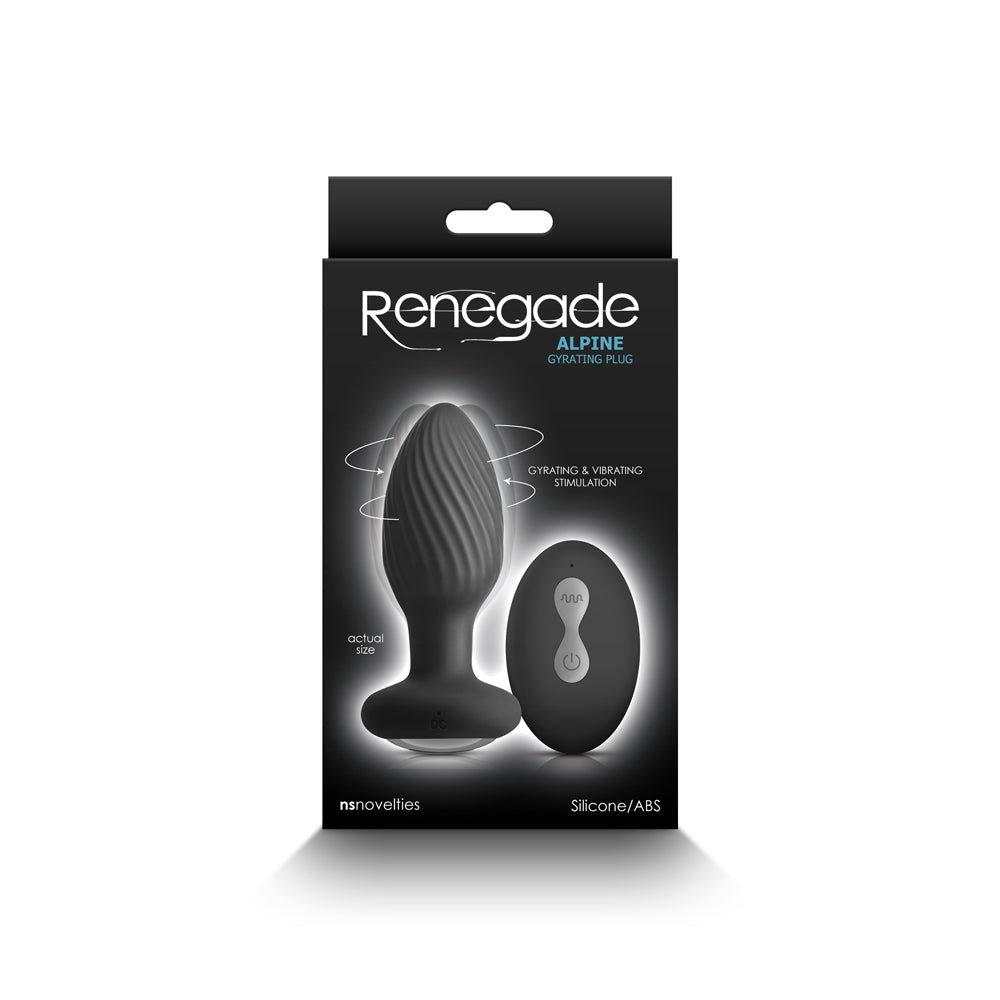 Renegade Alpine Gyrating Plug Black - Fantasies Boutique