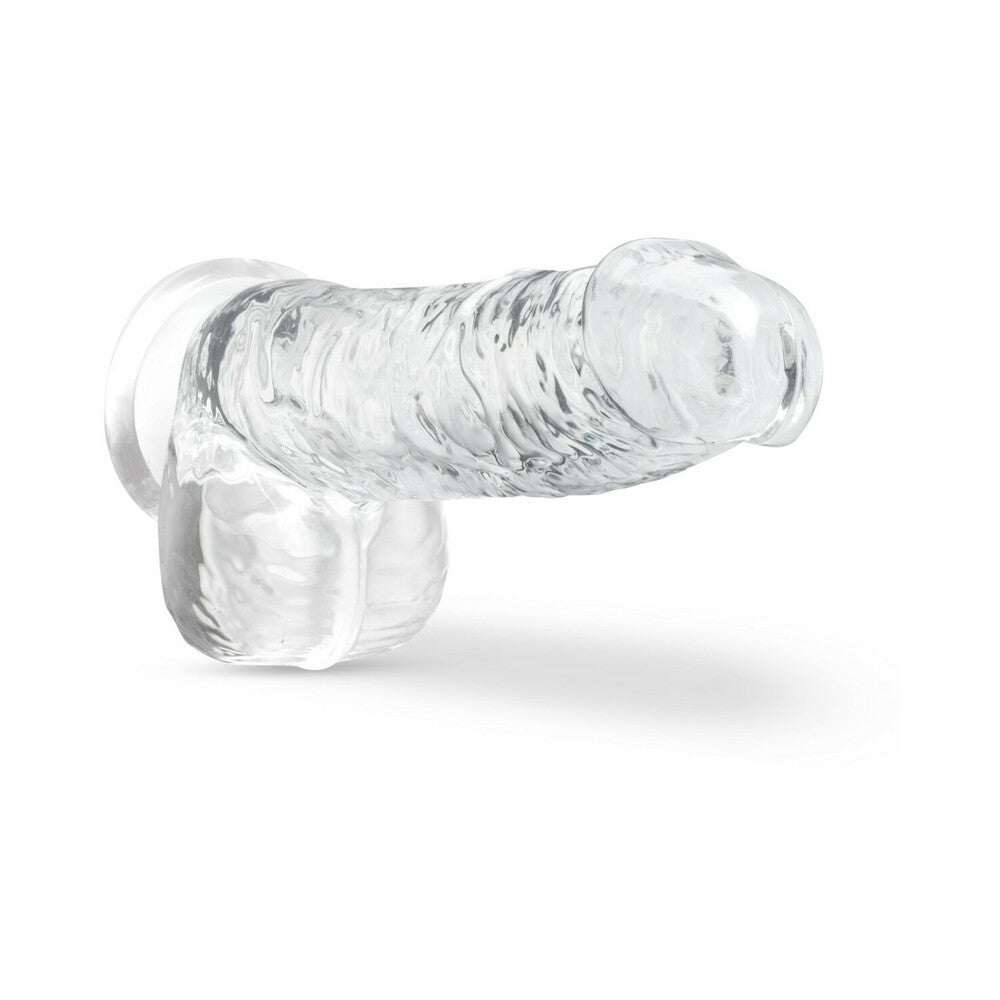 Blush Naturally Yours Crystalline 6 in. Dildo with Balls & Suction Cup Diamond - Fantasies Boutique
