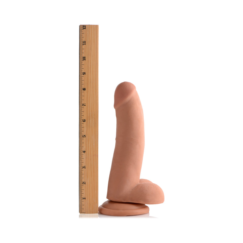 USA COCKS 8 in. Ameriskin Dual Density Dildo Medium