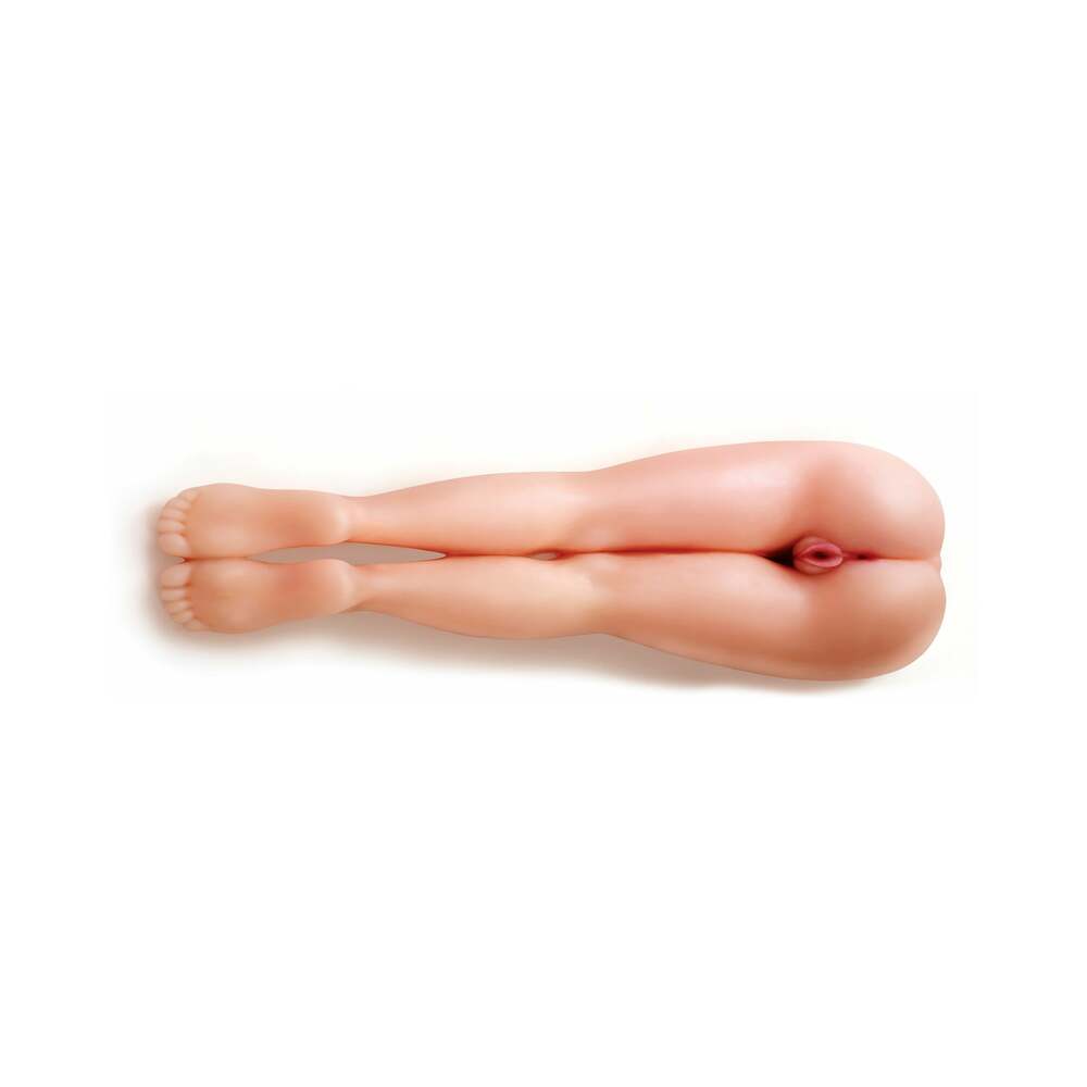 PDX Fuck Me Silly 3 Dual-Entry Mega Masturbator Beige - Fantasies Boutique
