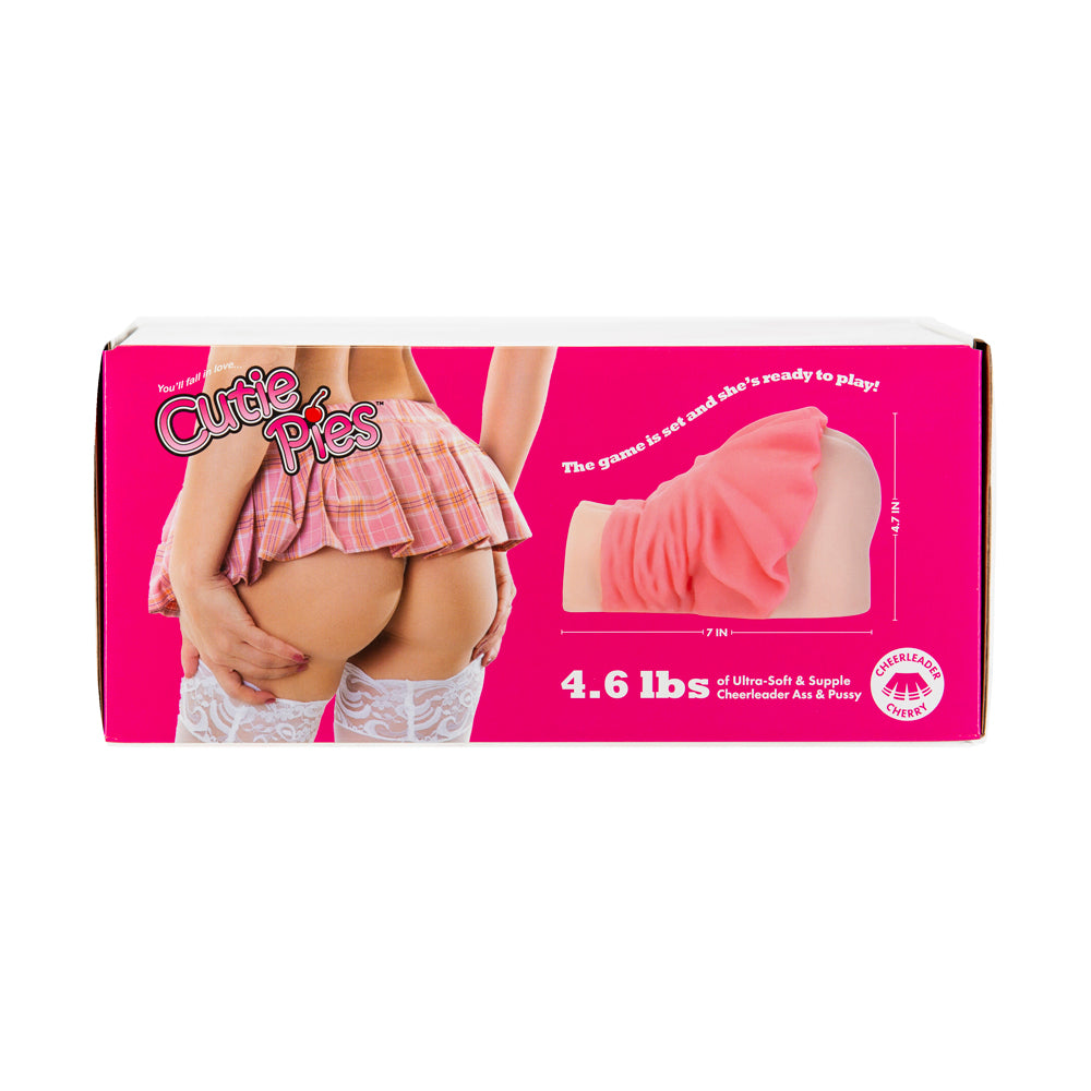 CutiePies Cheerleader Cherry Doggystyle Dual Entry Vagina & Ass Masturbator Beige - Fantasies Boutique
