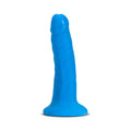 Blush Neo Elite 6 in. Silicone Dual Density Dildo with Suction Cup Neon Blue - Fantasies Boutique