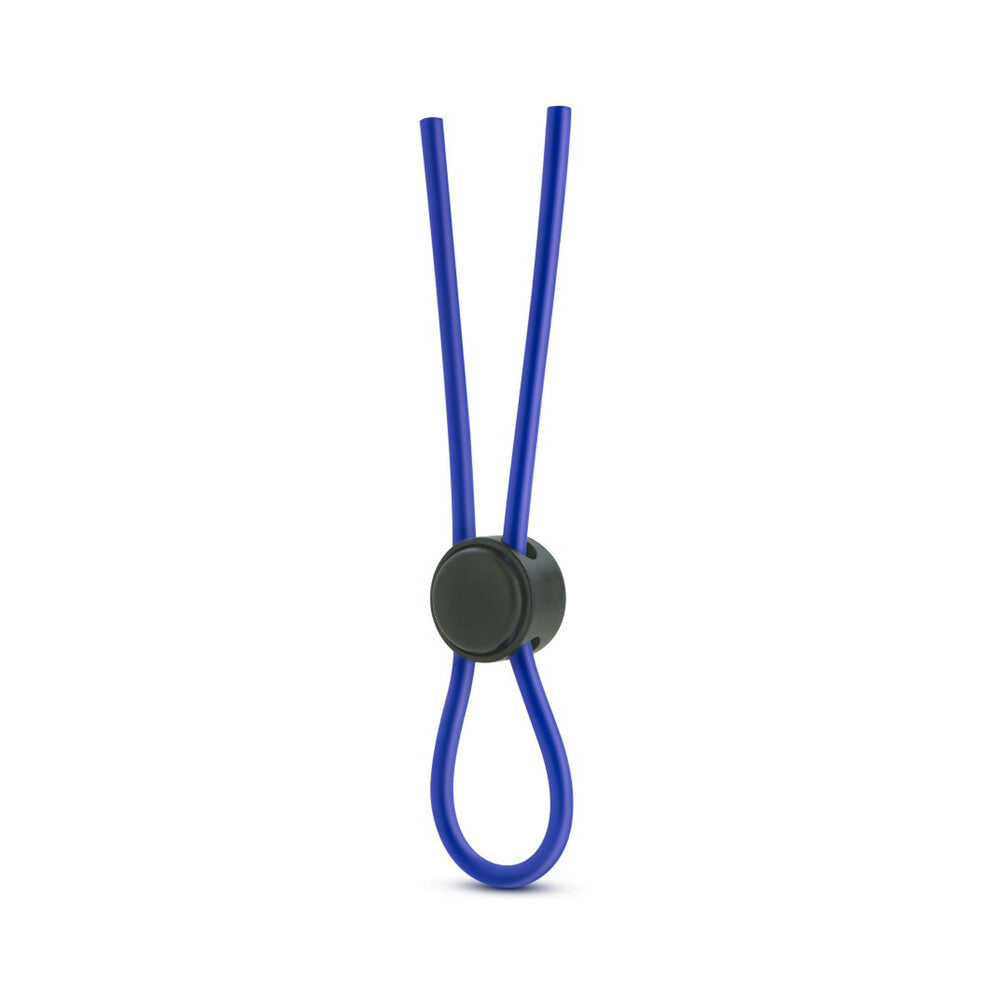 Stay Hard Silicone Loop Lasso/Bolo Cockring Blue - Fantasies Boutique