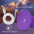 Impressions Ibiza Rechargeable Silicone 7.75 in. Vibrating Dildo with Suction Cup Plum - Fantasies Boutique