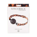 Sincerely, Sportsheets Amber Adjustable Silicone Breathable Ball Gag Tortoiseshell - Fantasies Boutique