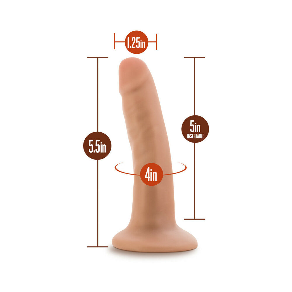 Dr. Skin Realistic 5.5 in. Dildo Beige - Fantasies Boutique