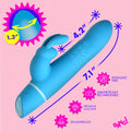 BANG! Silicone Rabbit Vibrator Blue